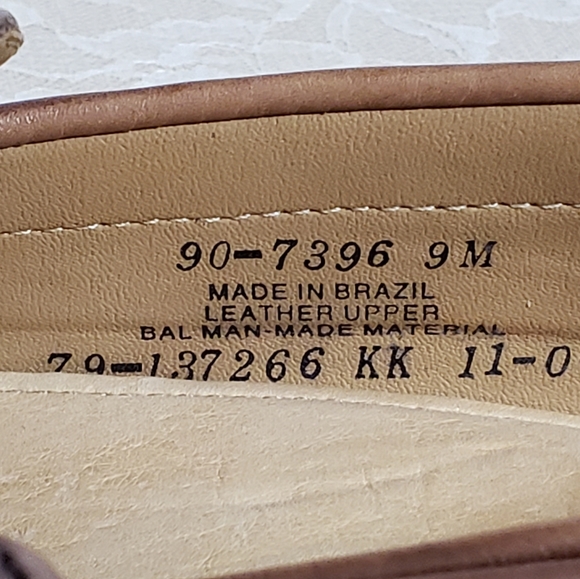 Mens Brown Leather Dockers Loafers - Picture 2 of 6